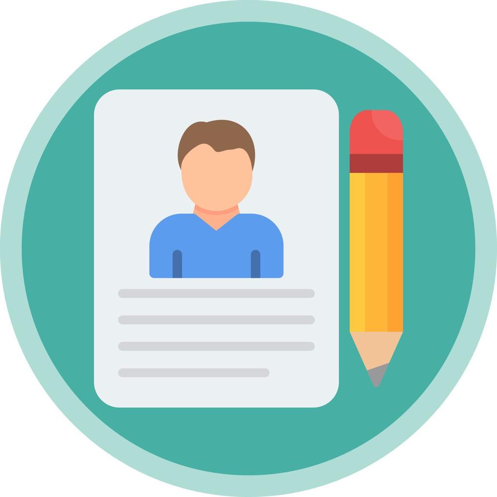 Job Application Vector Icon Design