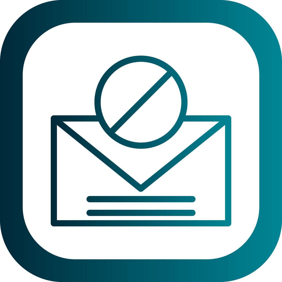 Spam Email Vector Icon Design