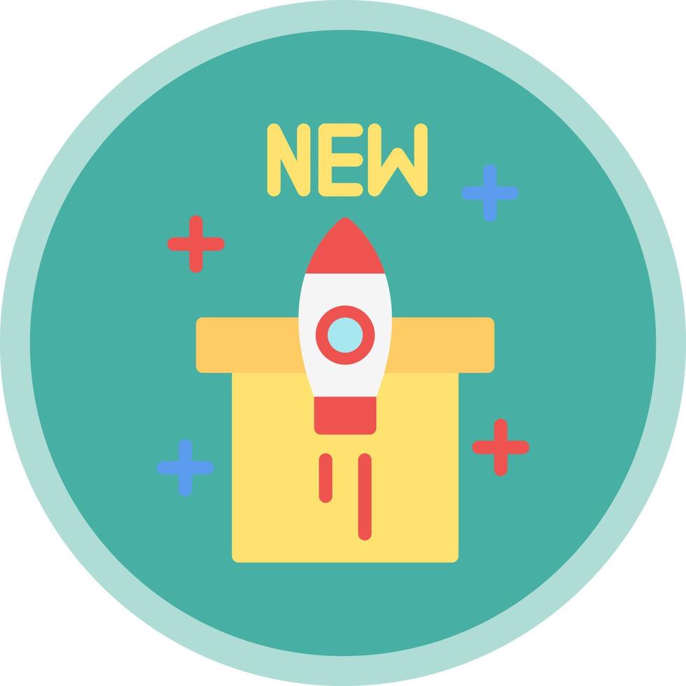 New Product Launch Vector Icon Design