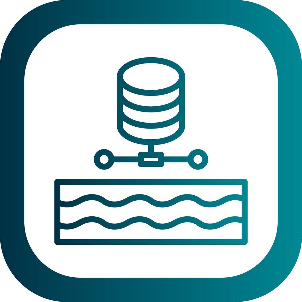 Data Lake Vector Icon Design