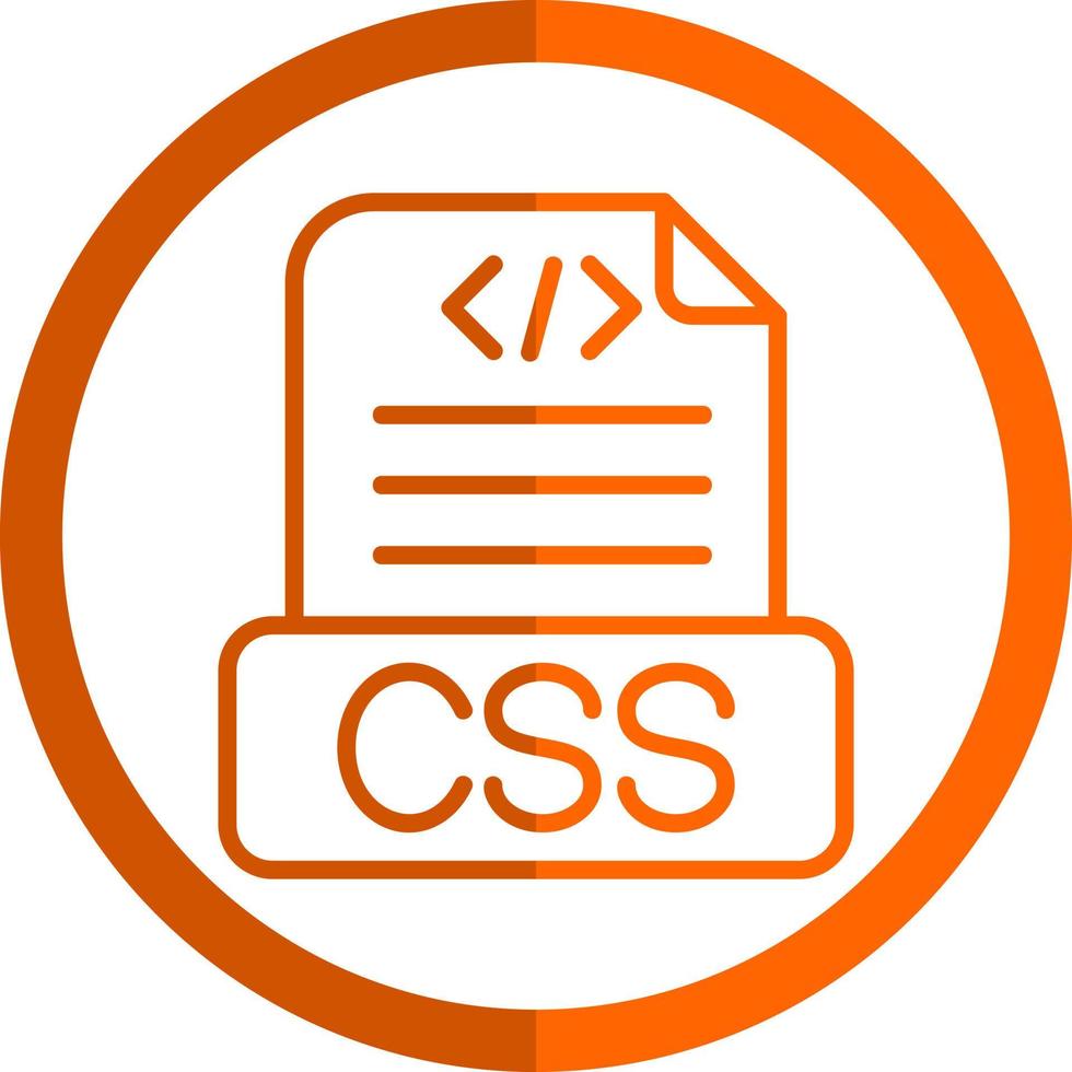 diseño de icono de vector de archivo css