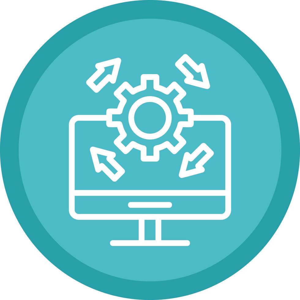Upgrade Desktop Vector Icon Design