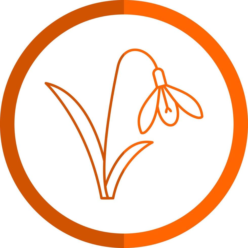 Snowdrop Vector Icon Design