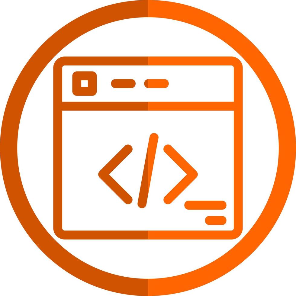 diseño de icono de vector de programación web