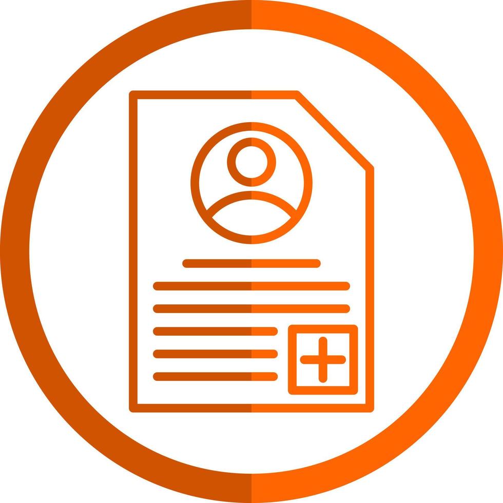 Patient Profile Vector Icon Design