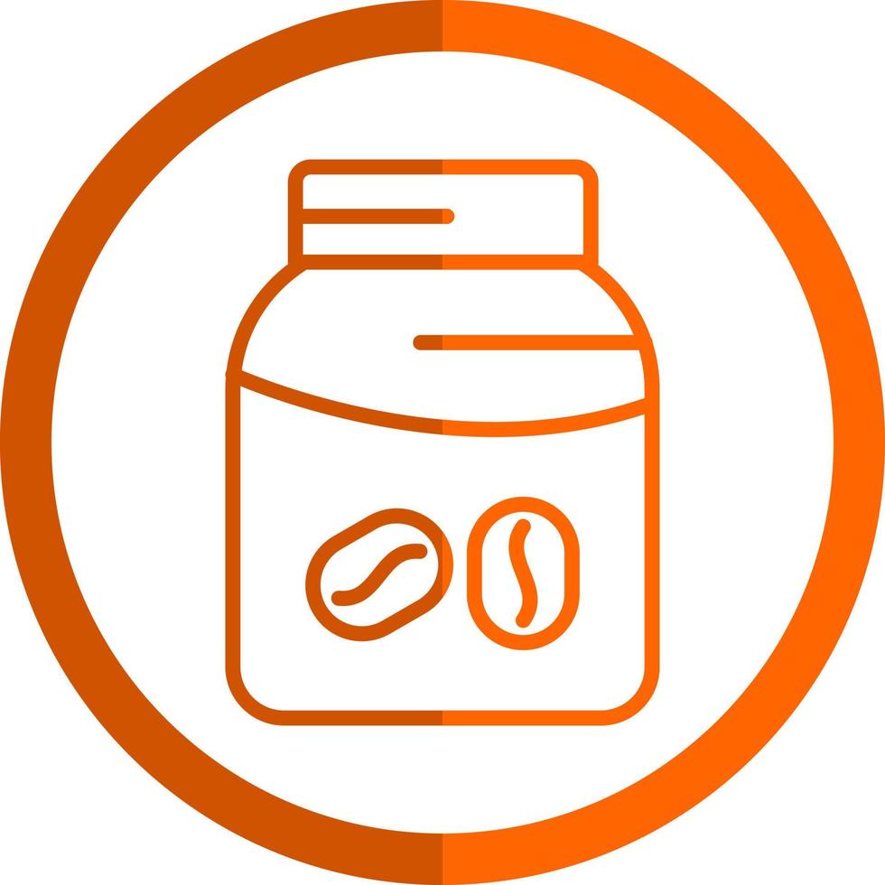 Coffee Jar Vector Icon Design