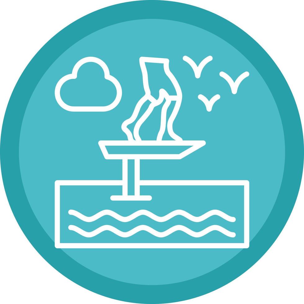 Sit Down Hydrofoiling Vector Icon Design