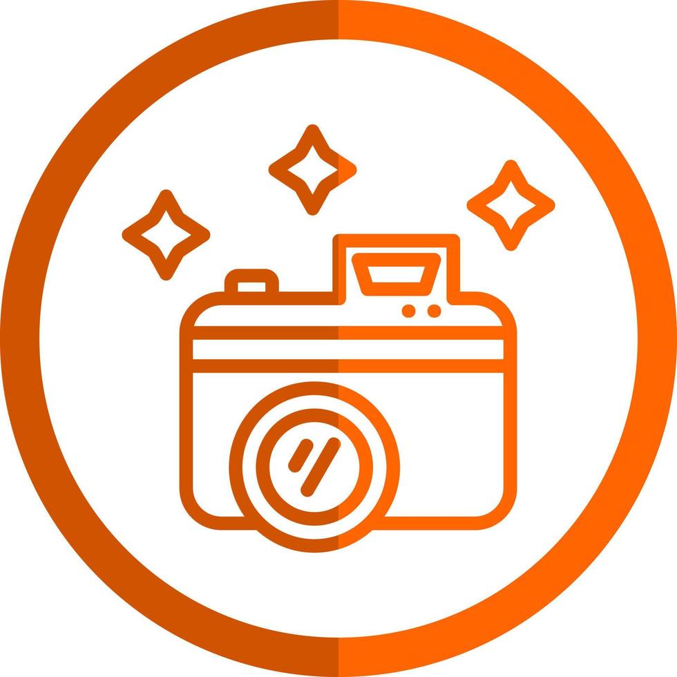 New Year Camera Vector Icon Design