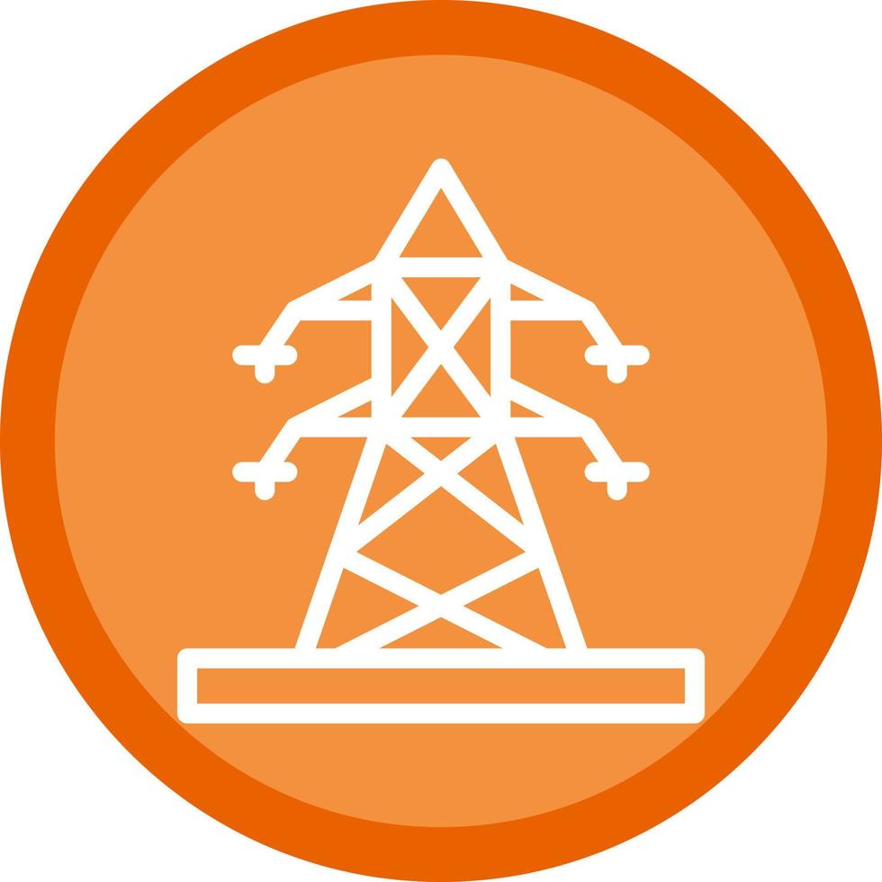 Electric Pole Vector Icon Design