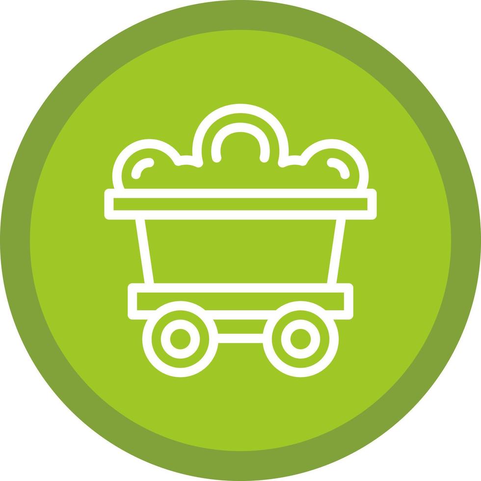 Mining Cart Vector Icon Design