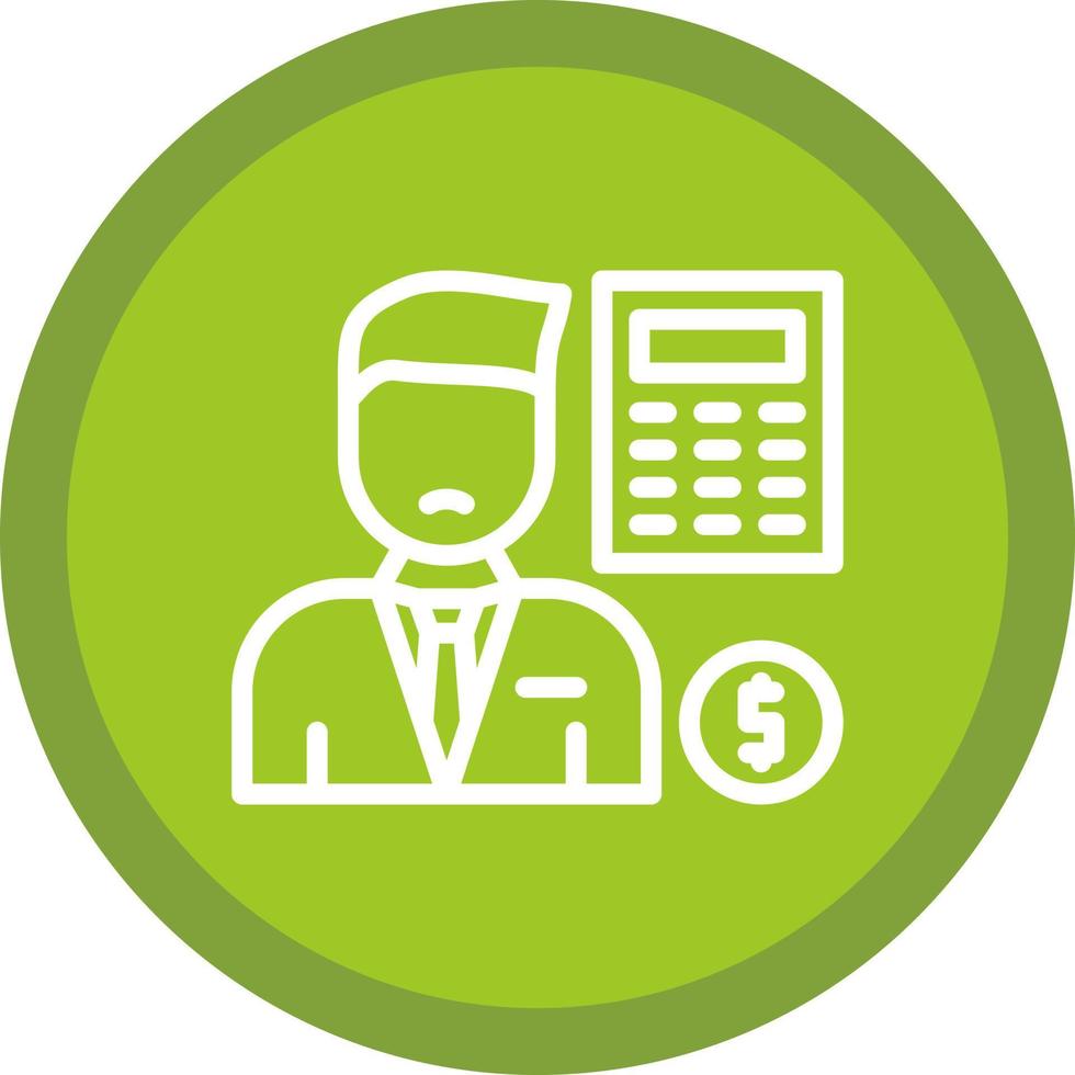 Accountant Vector Icon Design