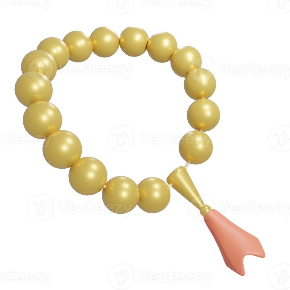 3d tasbih transparente antecedentes png