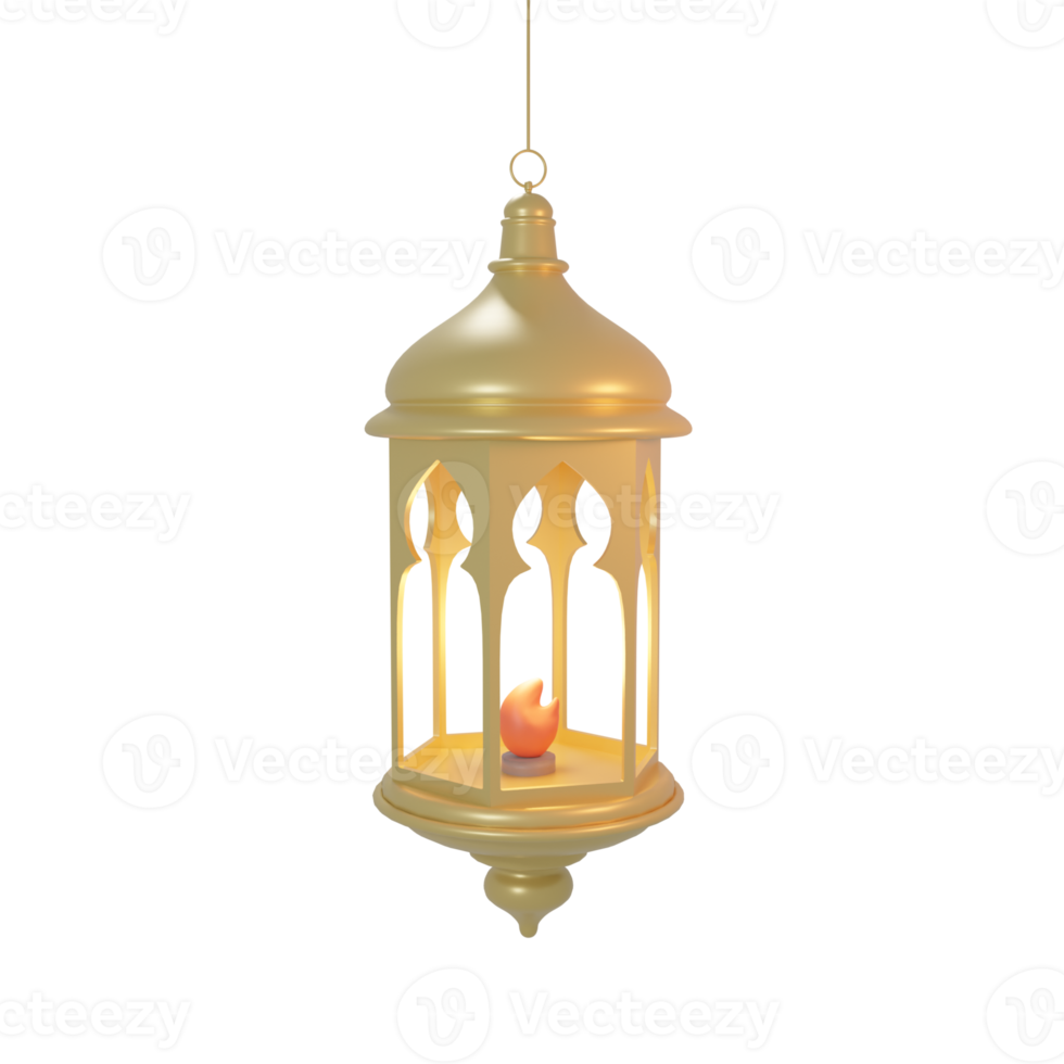 3d ramadhan linterna transparente antecedentes png