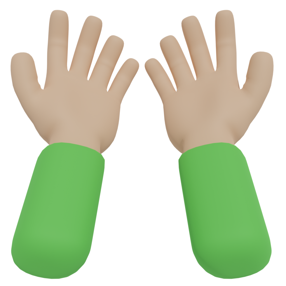 3d bön- hand transparent bakgrund png