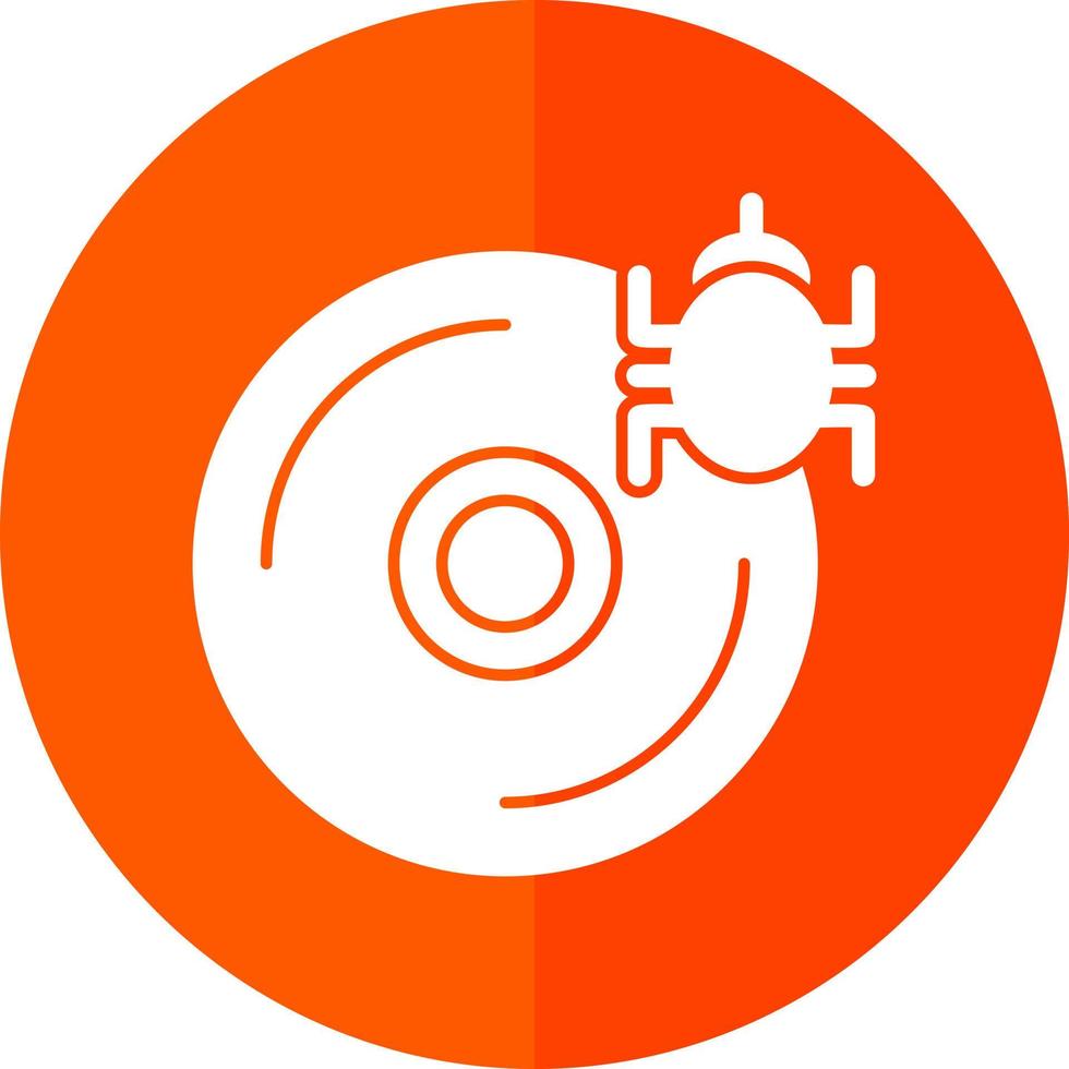 CD Virus Vector Icon Design