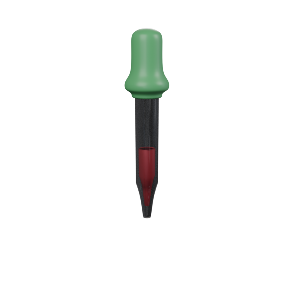 pipette du sang 3d icône png