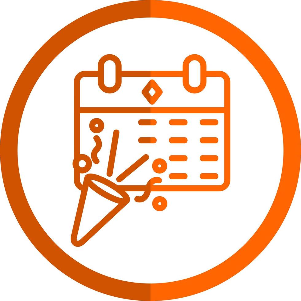 New Year Calendar Vector Icon Design