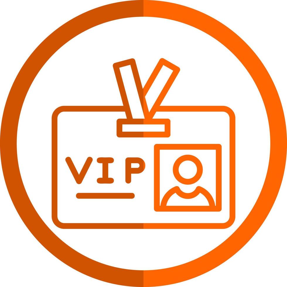 VIP Pass Vector Icon Design