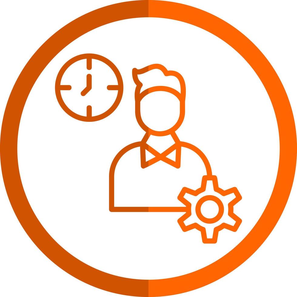 Productive Work Vector Icon Design
