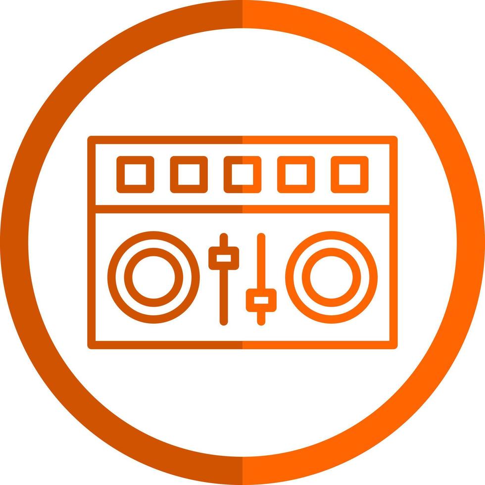 DJ Mixer Vector Icon Design