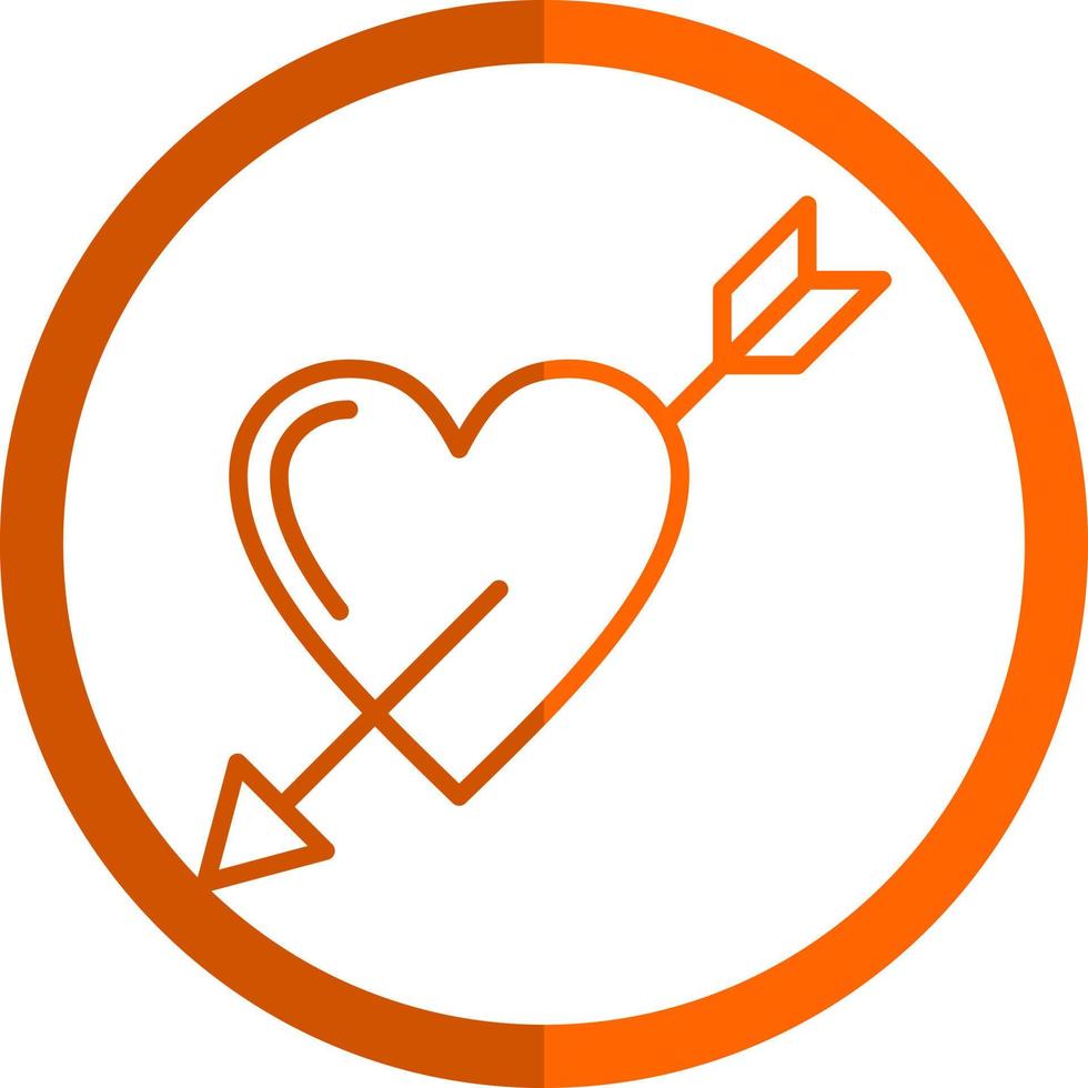 Heart Arrow Vector Icon Design