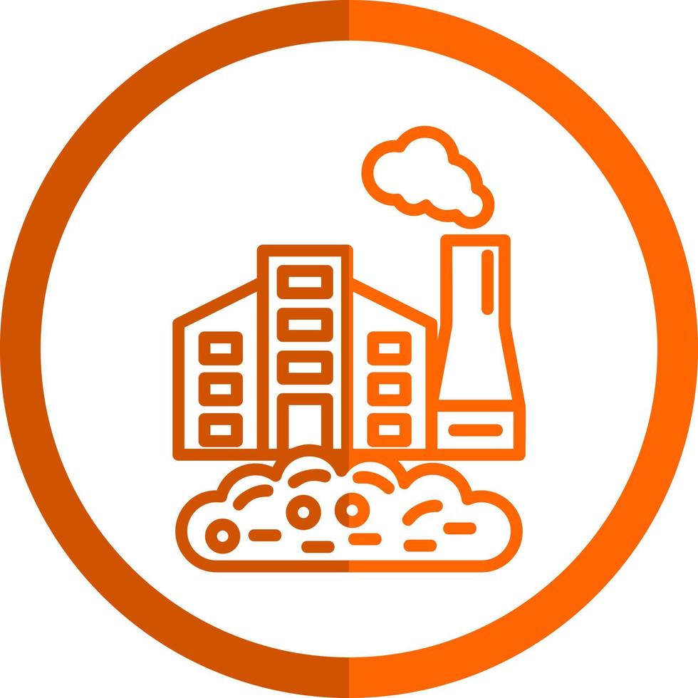 Factory Waste Vector Icon Design