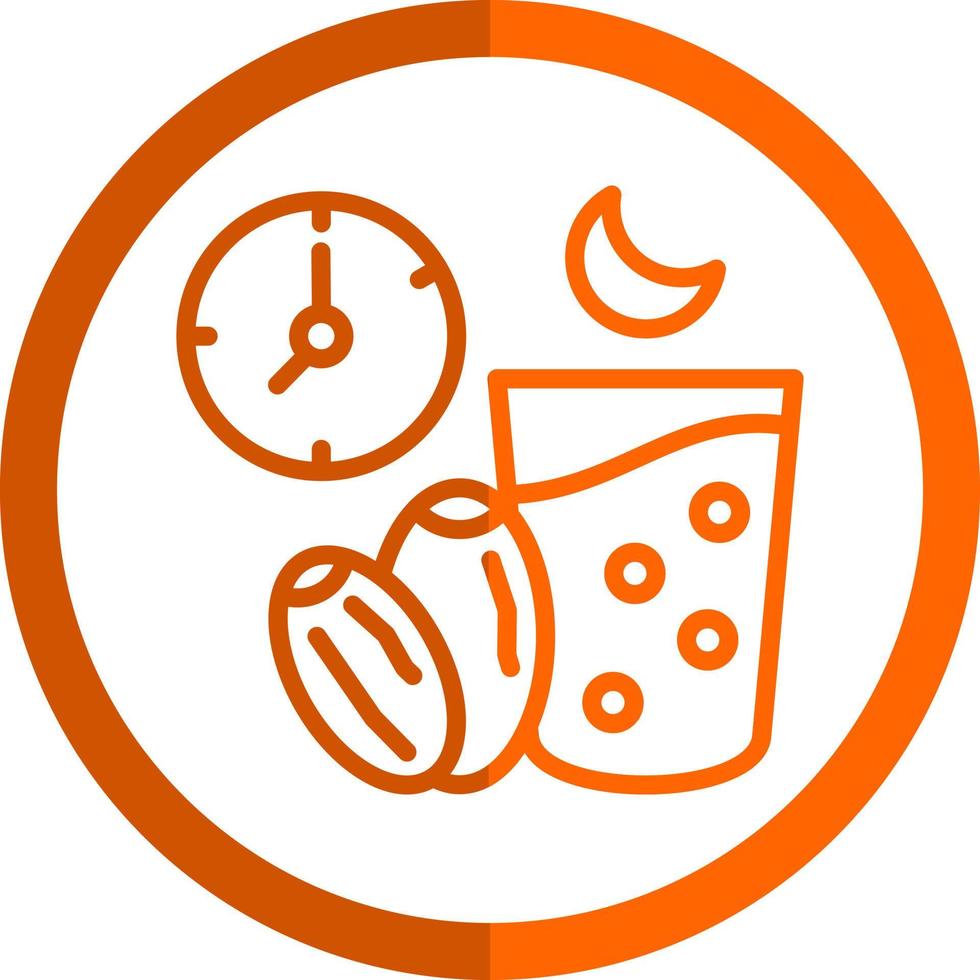 Ramadan Fasting Vector Icon Design