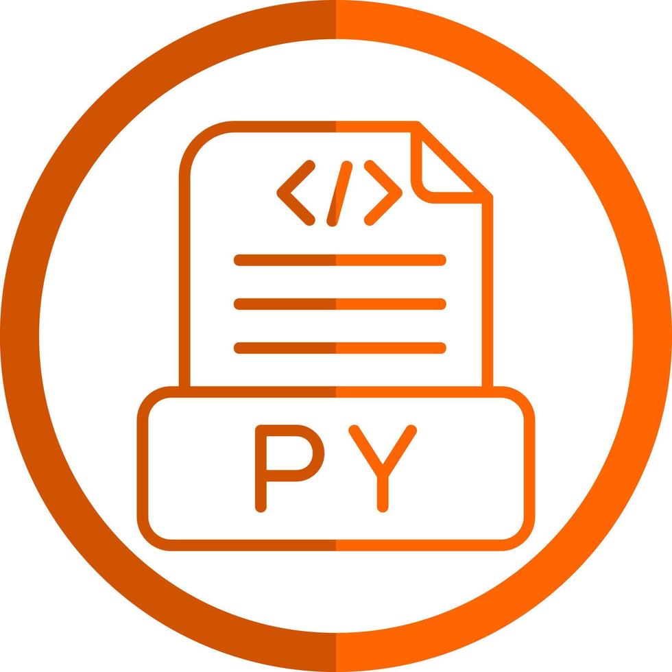 Python File Vector Icon Design