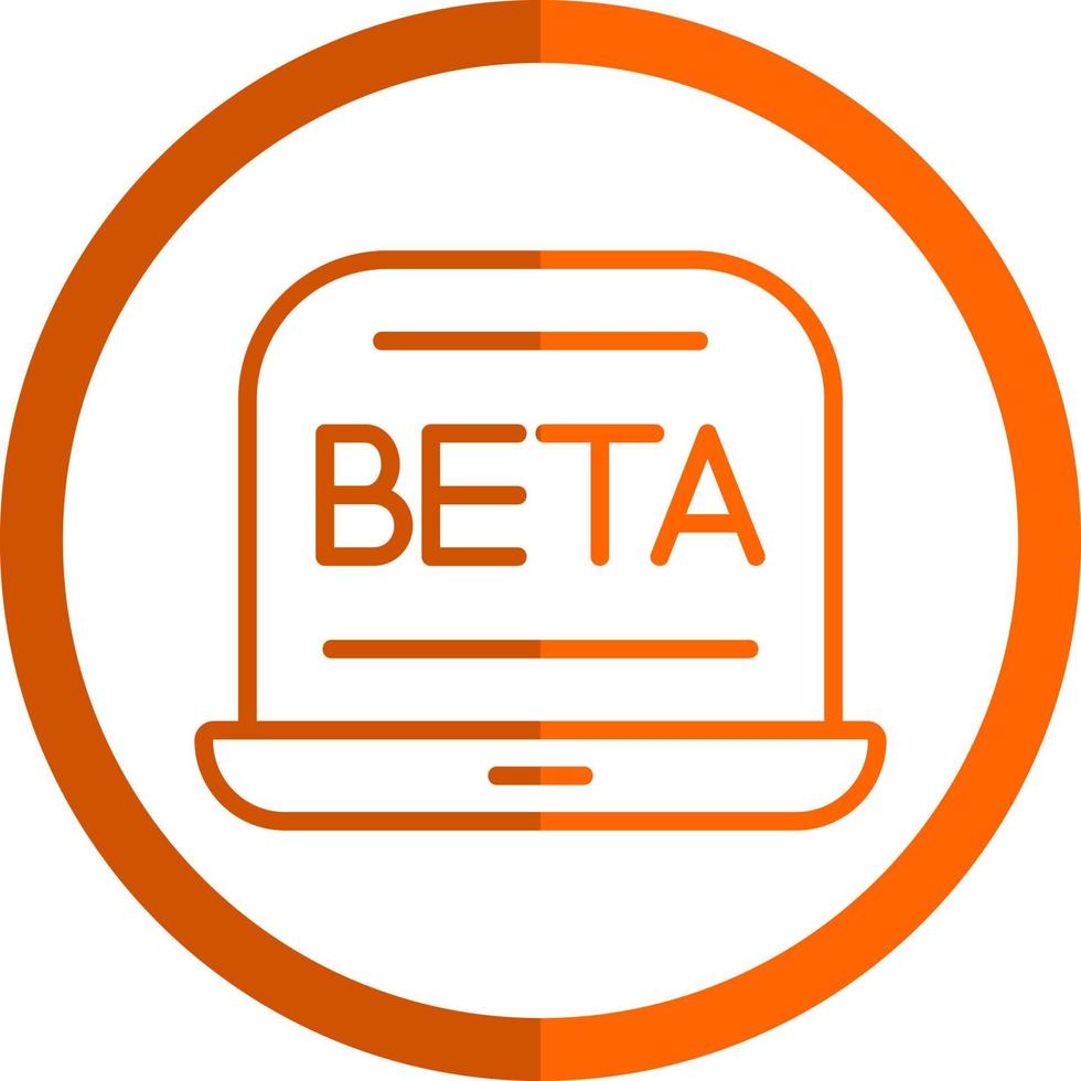 diseño de icono de vector beta