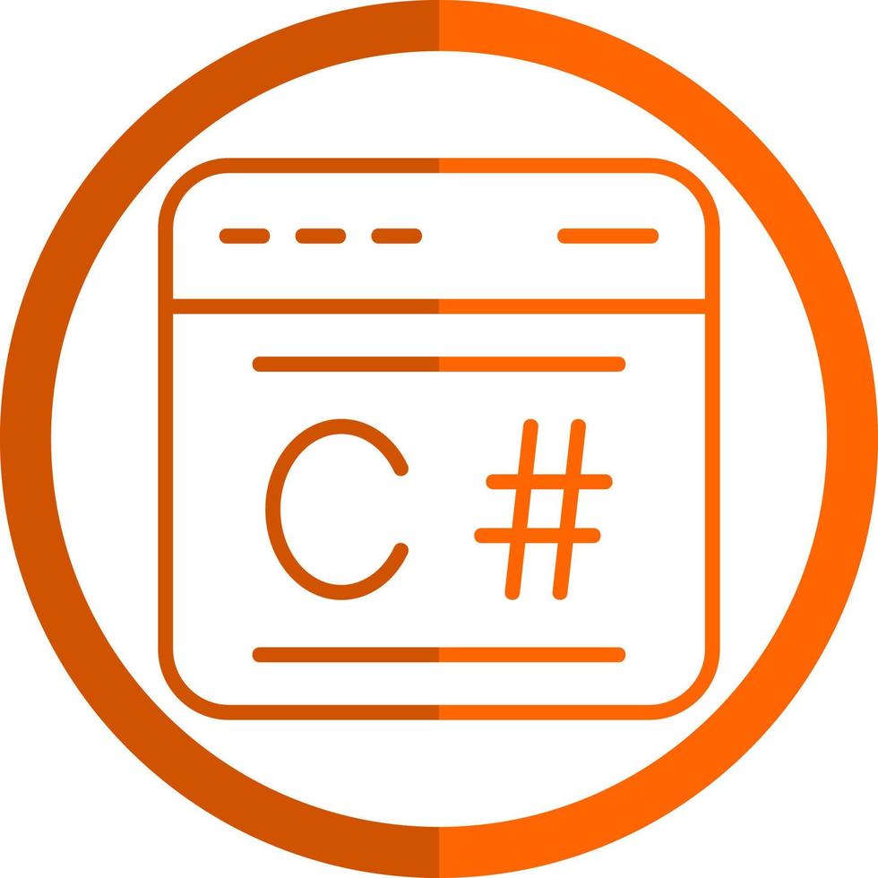 C Sharp Vector Icon Design
