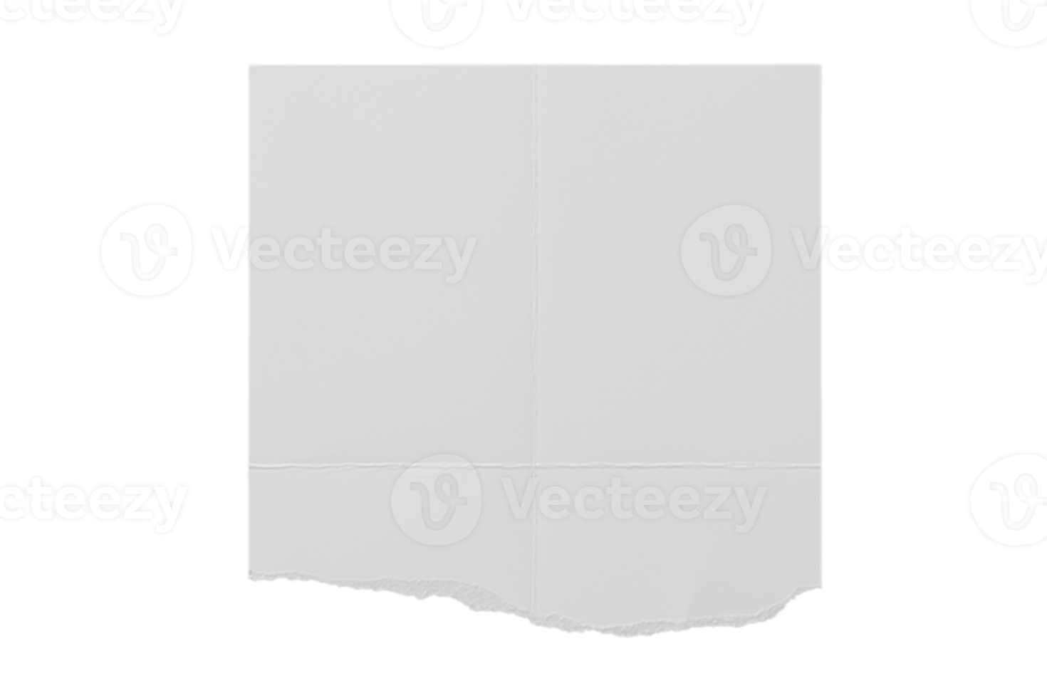 Weiß zerrissen Papier isoliert auf ein transparent Hintergrund png