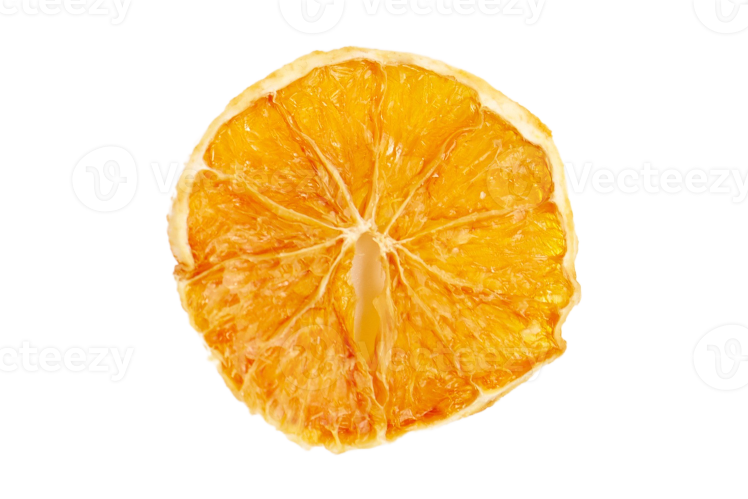 Orange dried fruit isolated on a transparent background png