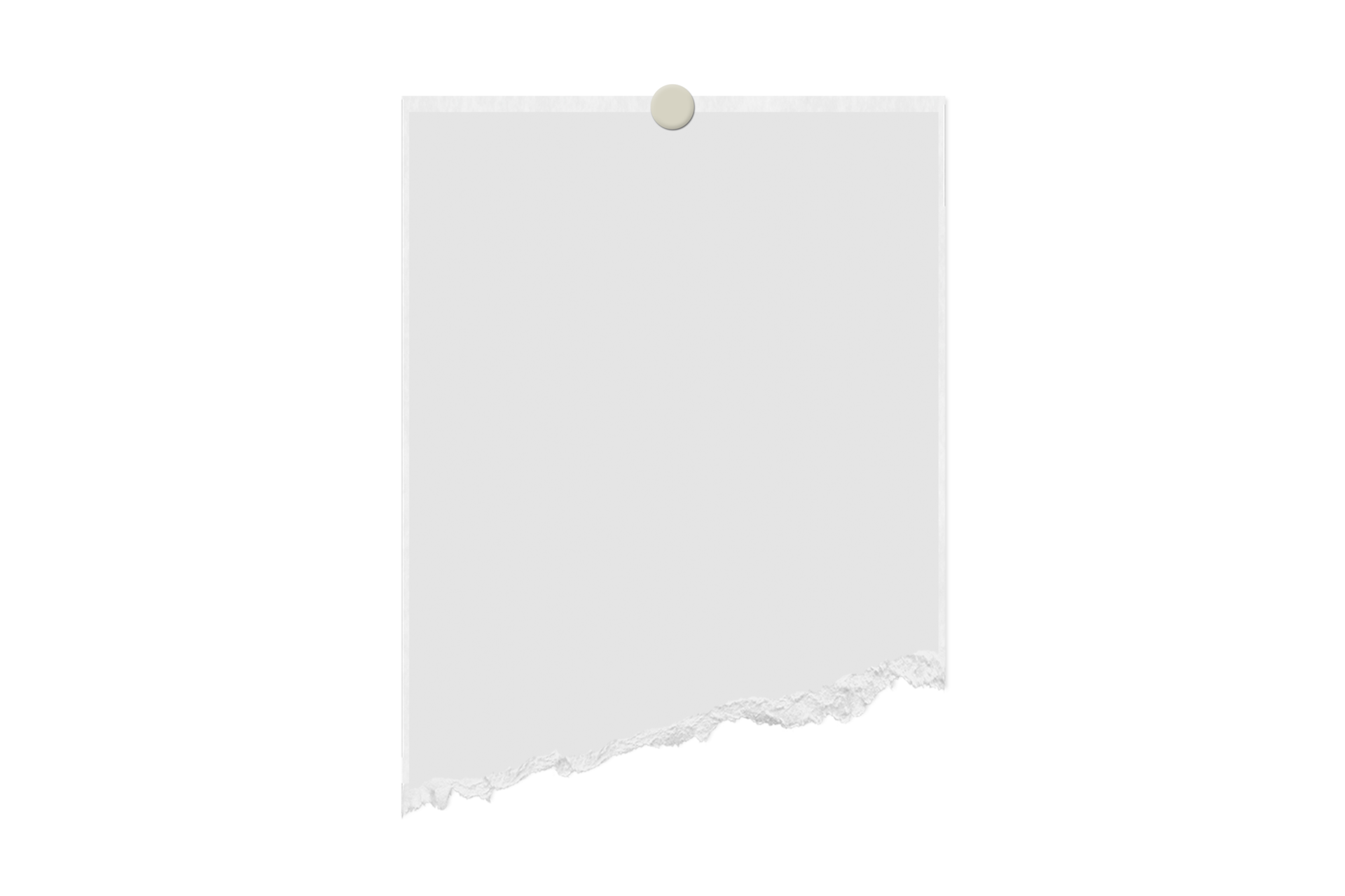 White torn paper isolated on a transparent background 21397289 PNG