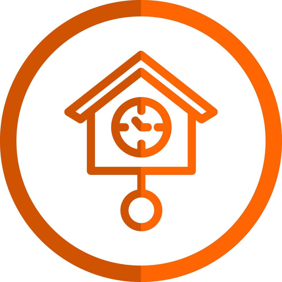 Cuckoo Clock Vector Icon Design