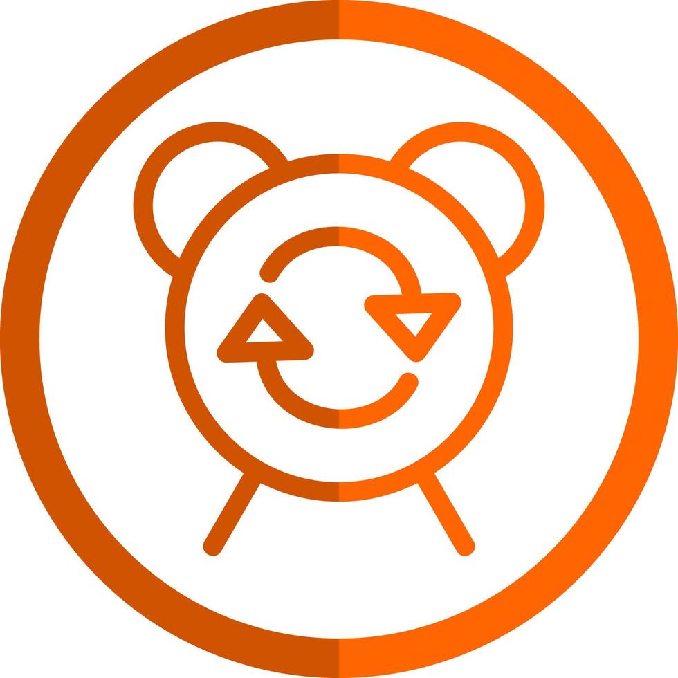 Alarm Repeat Vector Icon Design