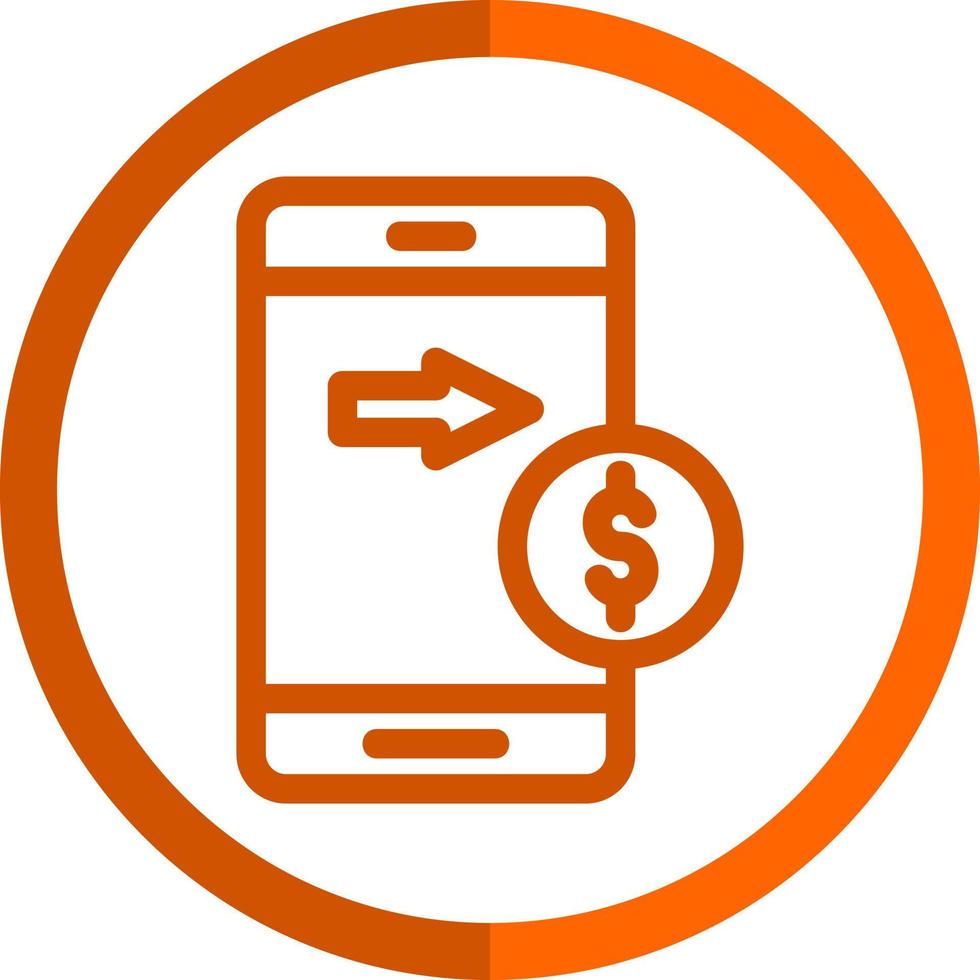 Send Money Mobile Vector Icon Design