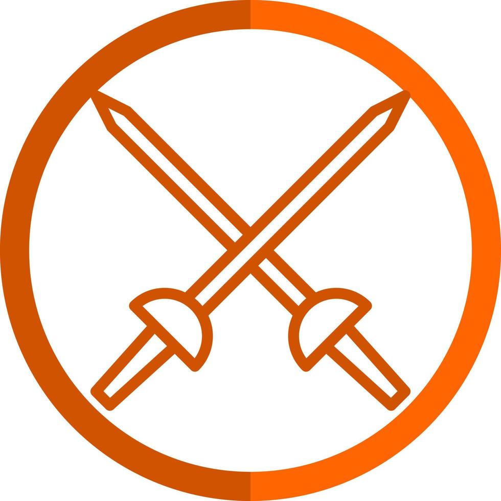 Fencing Vector Icon Design