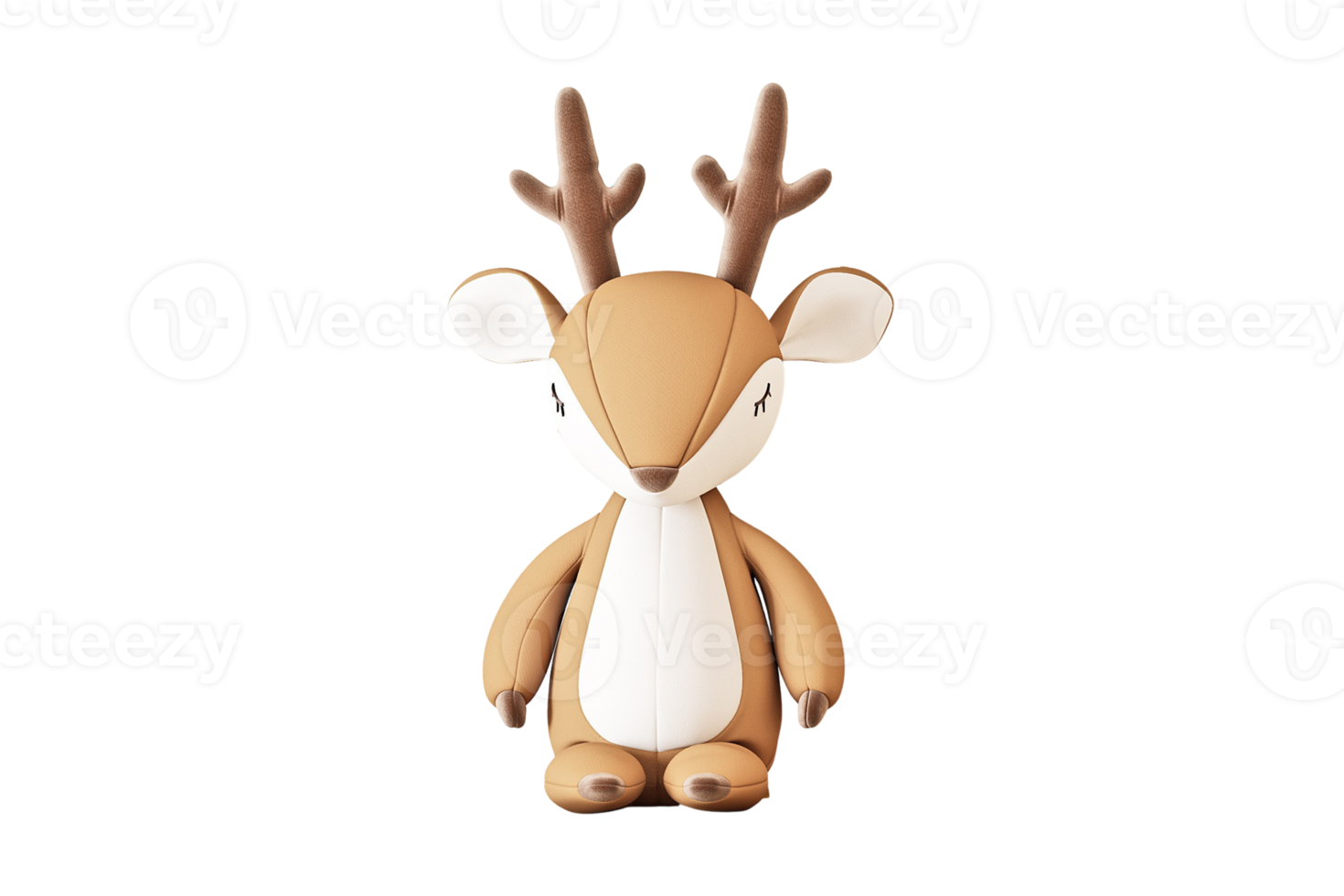 Brown baby toy isolated on a transparent background png