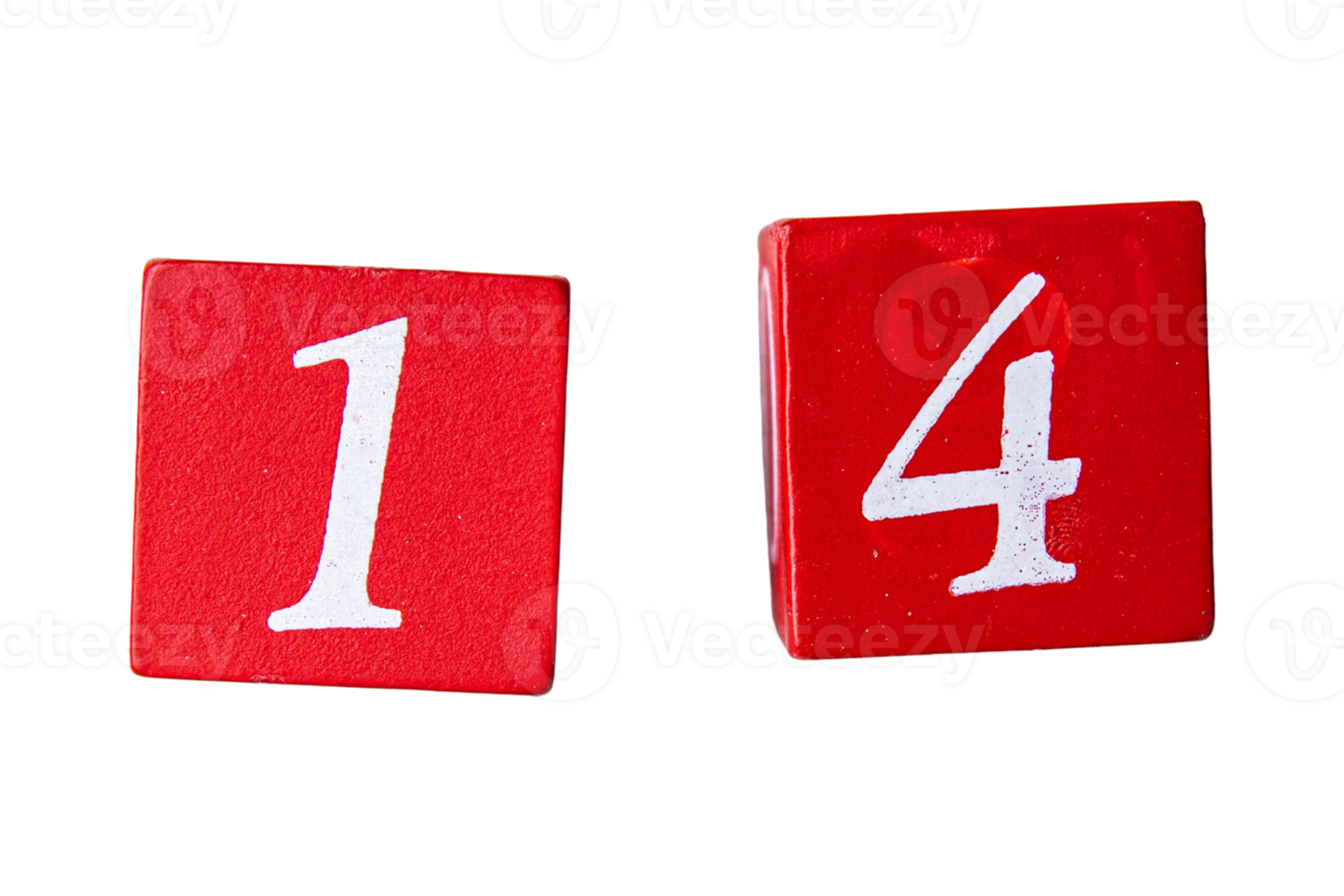 Red numbers isolated on a transparent background 21356437 PNG