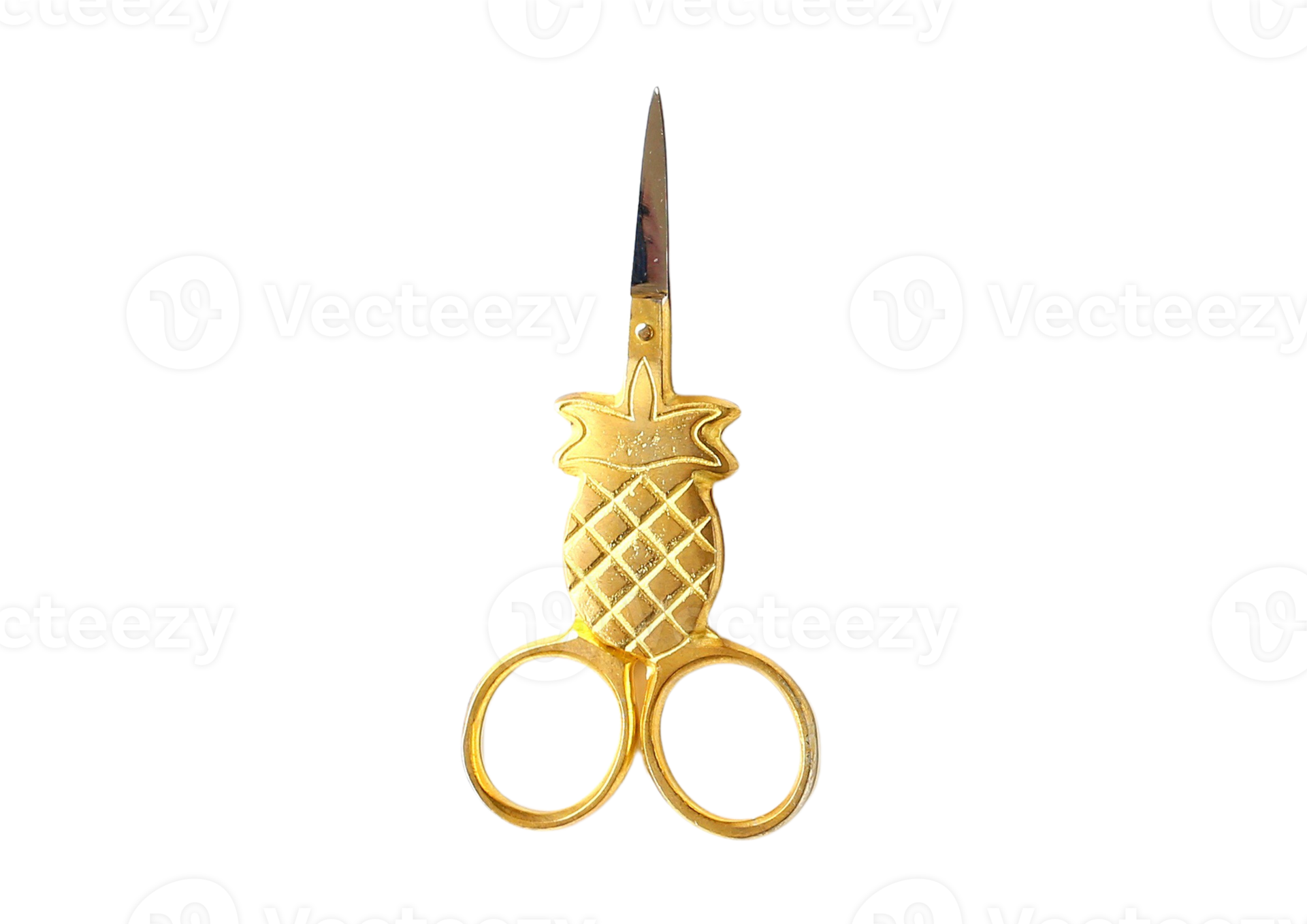 Gold scissors isolated on a transparent background 21356444 PNG