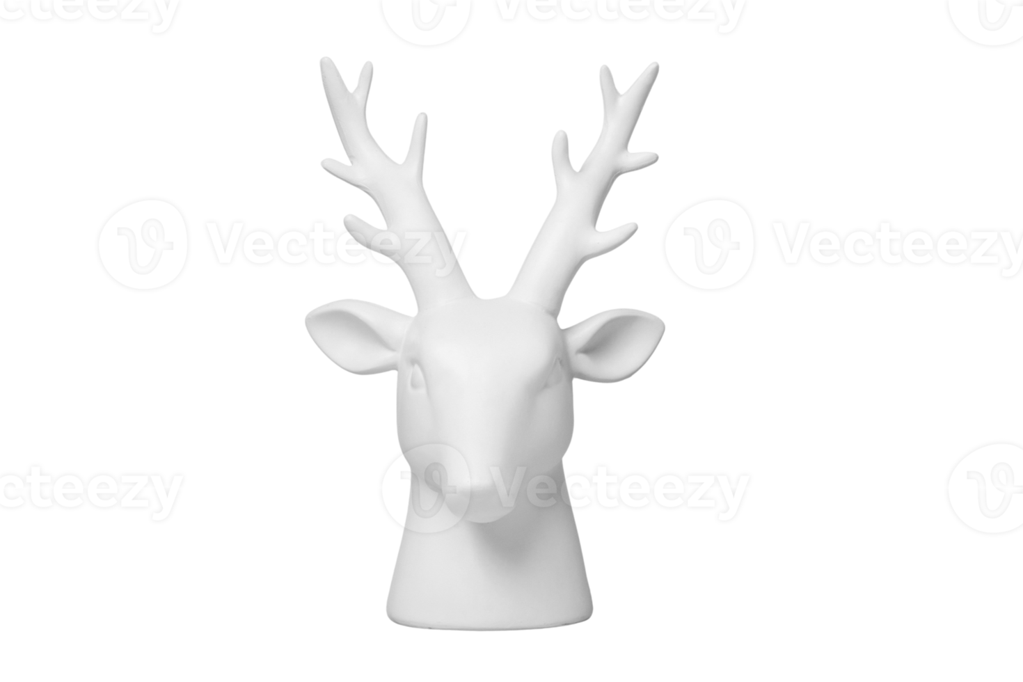 White reindeer isolated on a transparent background png