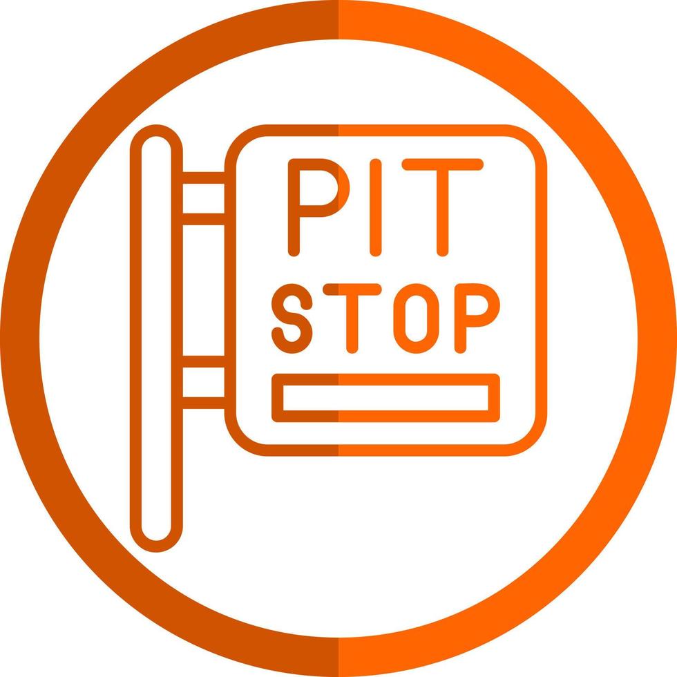 Pit Stop Vector Icon Design