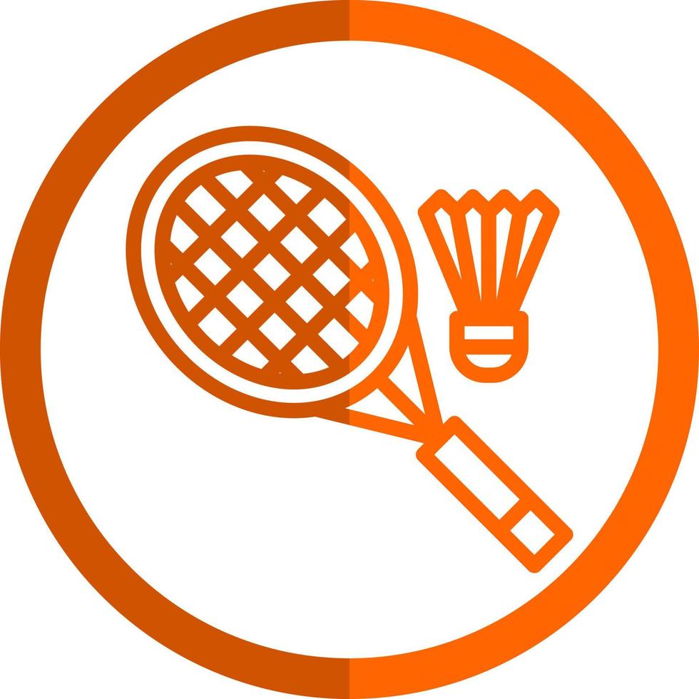 diseño de icono de vector de bádminton