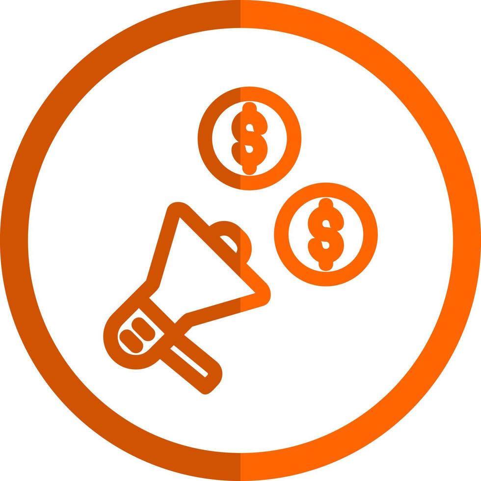 Marketing Budget Vector Icon Design