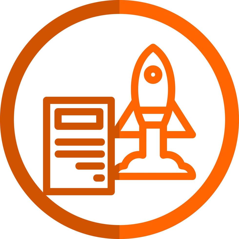 Project Launch Vector Icon Design