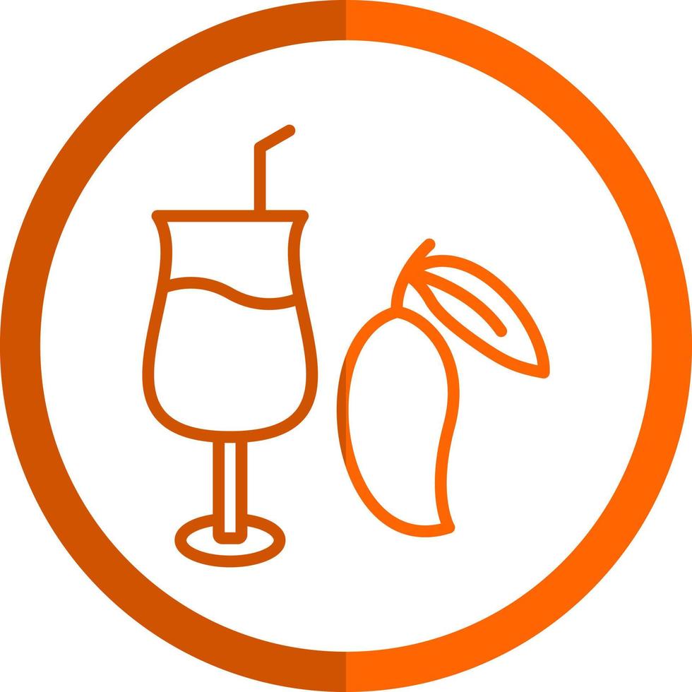 Mango Juice Vector Icon Design