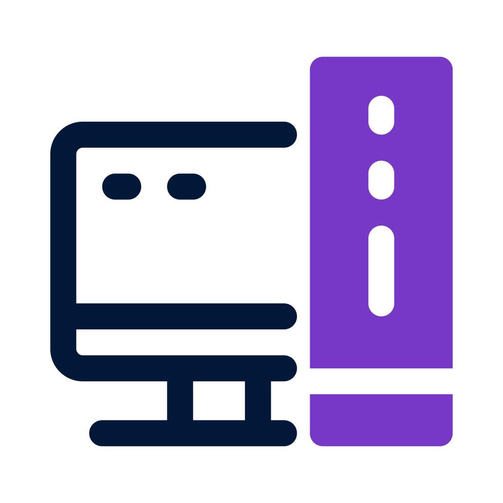 personal computer icon for your website, mobile, presentation, and logo design. vector