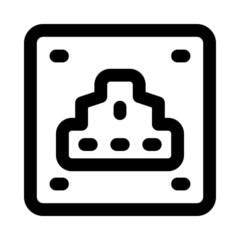 ethernet port icon for your website, mobile, presentation, and logo design. vector