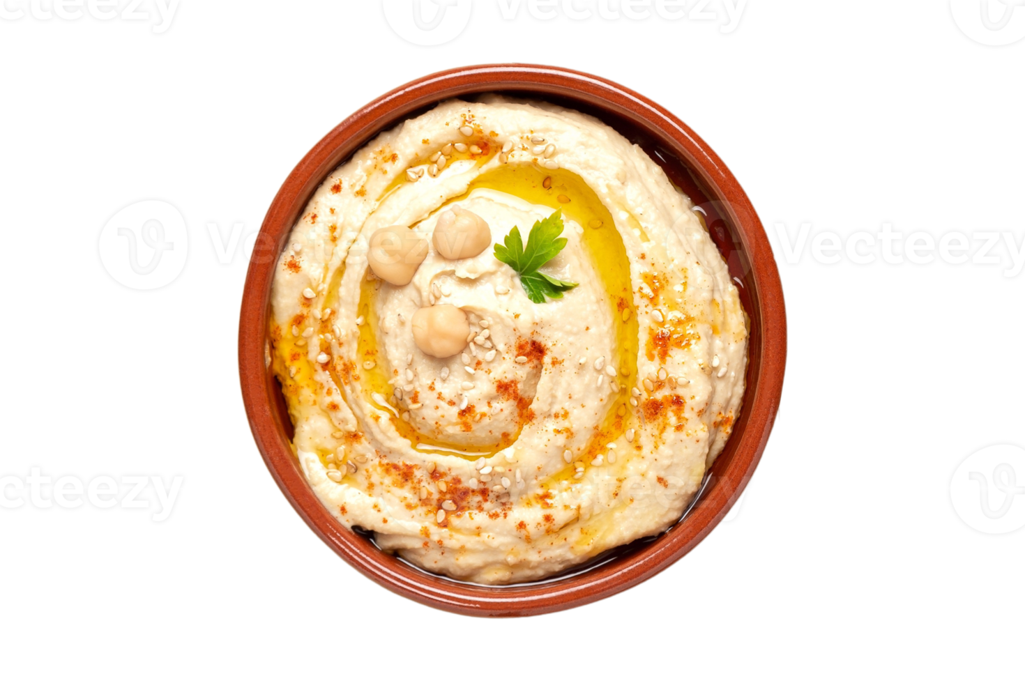 Hummus isolated on a transparent background png