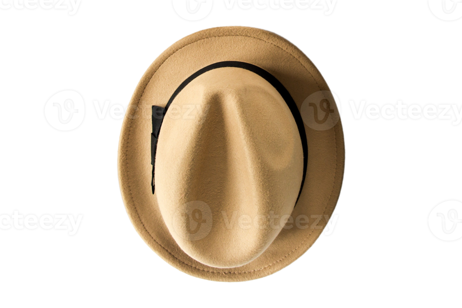 Beige hat isolated on a transparent background png